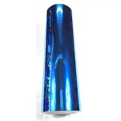 24" x 30 foot Fluorescent Blue Chrome Mirror