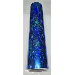 24" x 30 foot Holographic Fluorescent Blue Light Ray