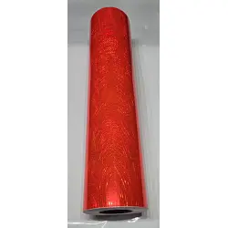 24" x 10 foot Holographic Fluorescent Red Light Ray