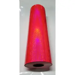 24" x 6 foot Holographic Fluorescent Pink Glitter
