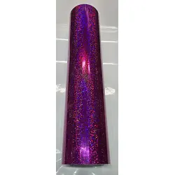 24" x 10 foot Holographic Raspberry Sequins