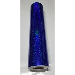 24" x 10 foot Holographic Royal Blue Sequins