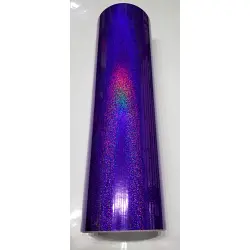 24" x 6 foot Holographic Royal Purple Glitter