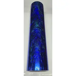 24" x 10 foot Holographic Royal Blue Light Ray
