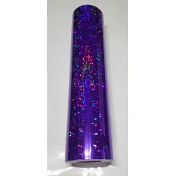 24" x 10 foot Holographic Royal Purple Crystal