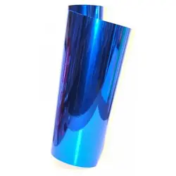 24" x 10 foot Royal Blue Chrome Mirror