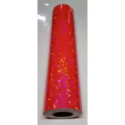 24" x 30 foot Holographic Fluorescent Pink Crystal