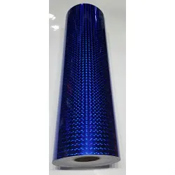 24" x 10 foot Royal Blue Holo Bubbles