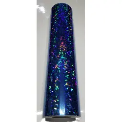 24" x 10 foot Holographic Sky Blue Crystal